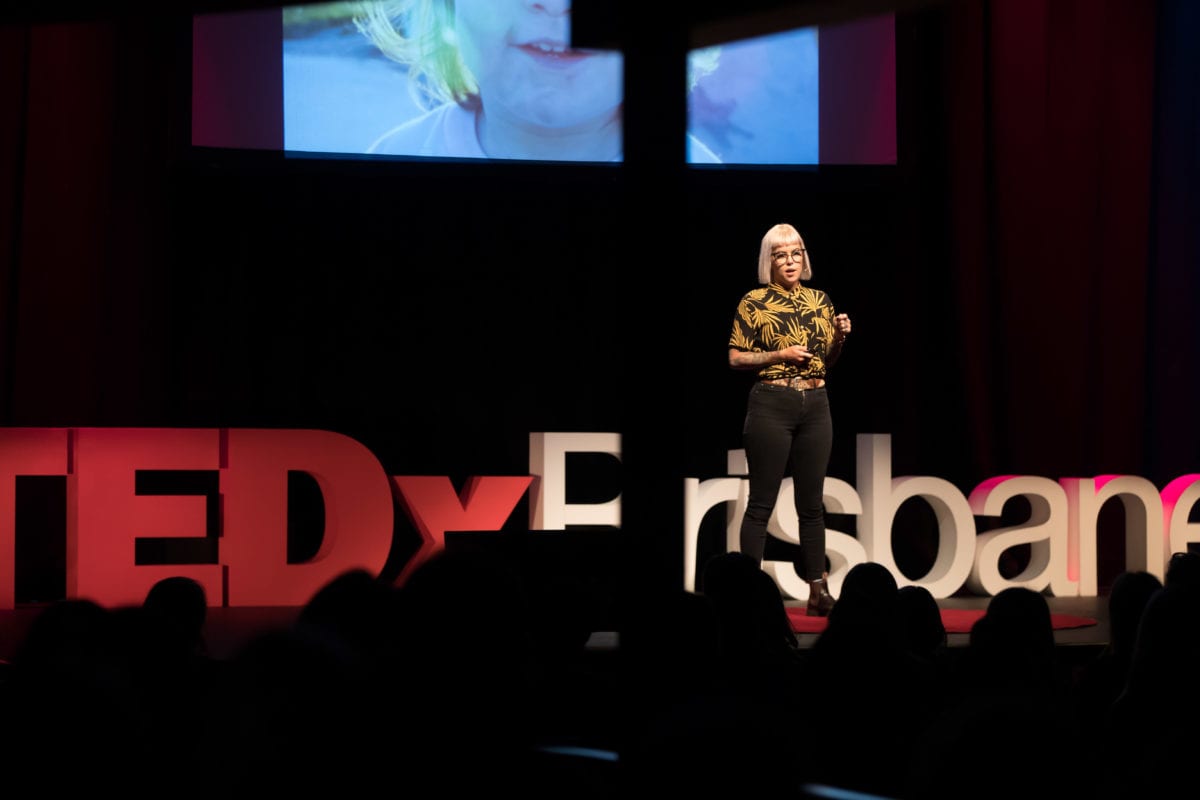 Kristina Wild Giving Her TEDx Talk