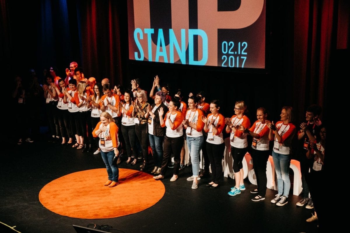 TEDx Brisbane Team On Stage For Their Love Of TED Talks