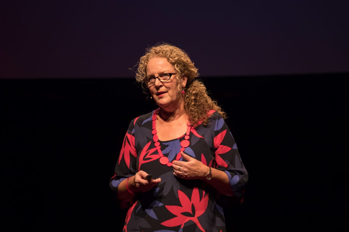Denise Hagan Delivering Her TEDx Talk At TEDx Brisbane 2017