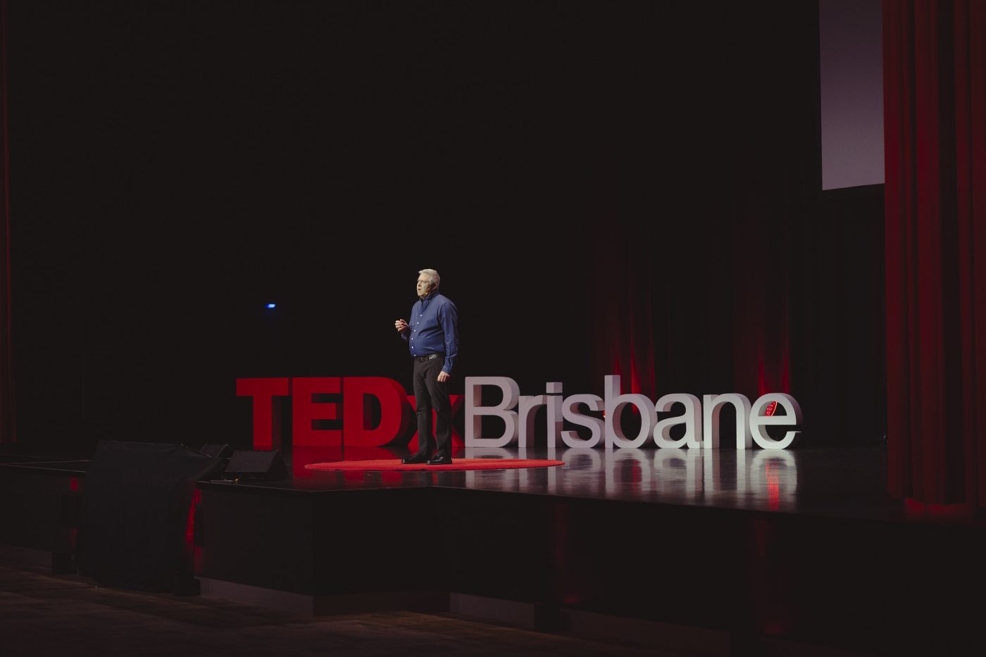 Mark Berridge on the TEDxBrisbane stage